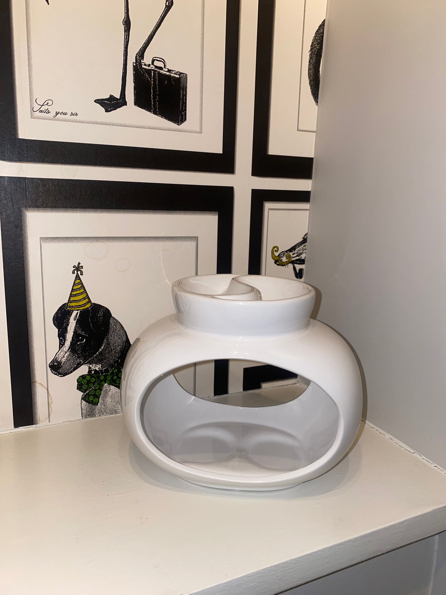 White wax burner
